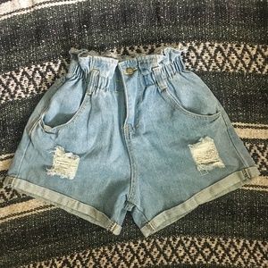 High Waisted Jean Shorts
